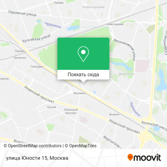 Карта улица Юности 15