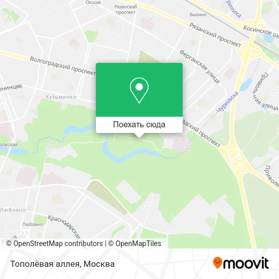 Карта Тополёвая аллея
