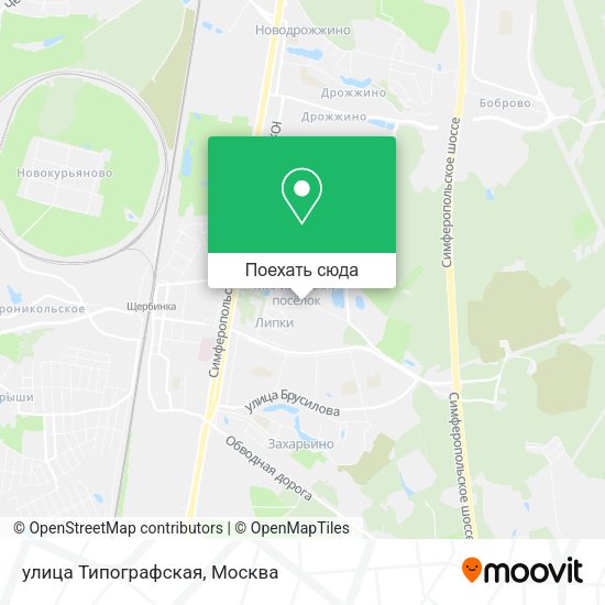 Карта улица Типографская