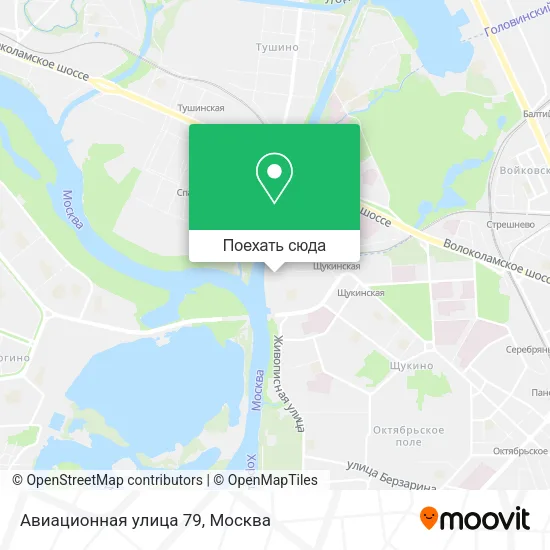 Карта Авиационная улица 79