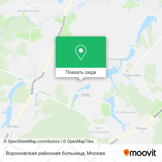 Карта Вороновская районная больница