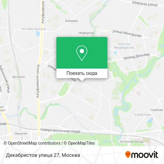 Карта Декабристов улица 27