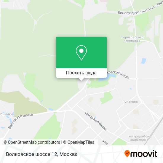 Карта Волковское шоссе 12