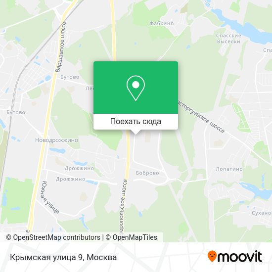 Карта Крымская улица 9