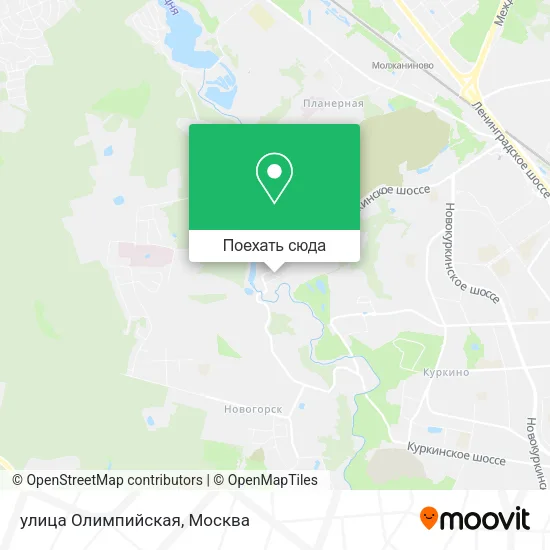 Карта улица Олимпийская
