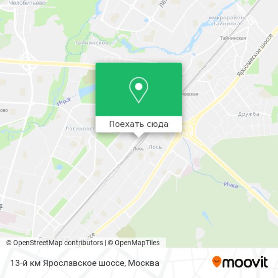 Карта 13-й км Ярославское шоссе