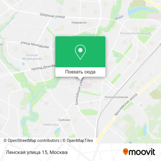 Карта Ленская улица 15