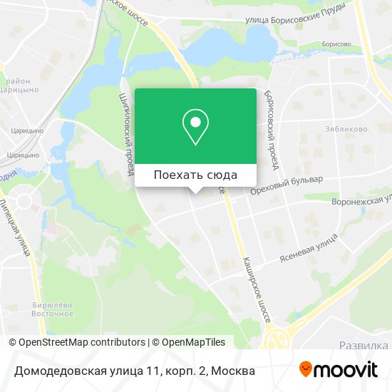 Карта Домодедовская улица 11, корп. 2