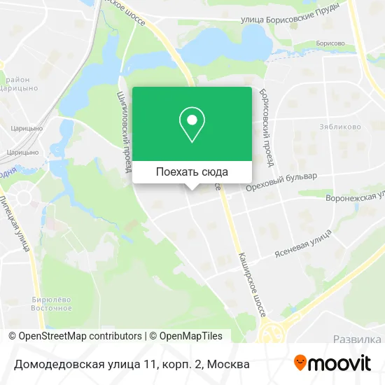 Карта Домодедовская улица 11, корп. 2