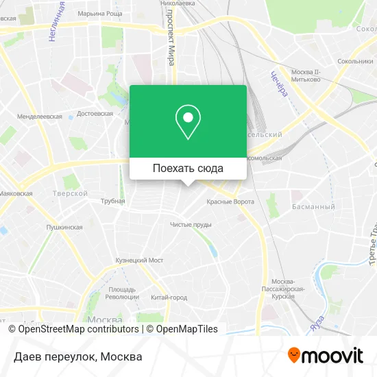 Карта Даев переулок