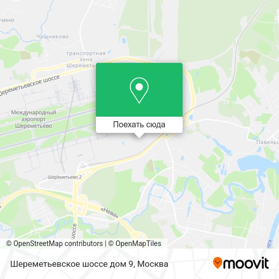 Карта Шереметьевское шоссе дом 9