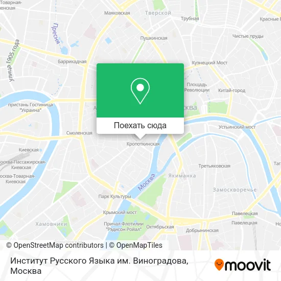 Карта Институт Русского Языка им. Виноградова
