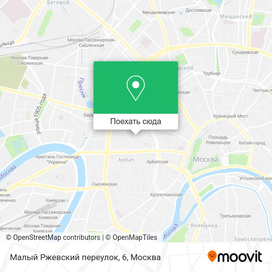 Карта Малый Ржевский переулок, 6