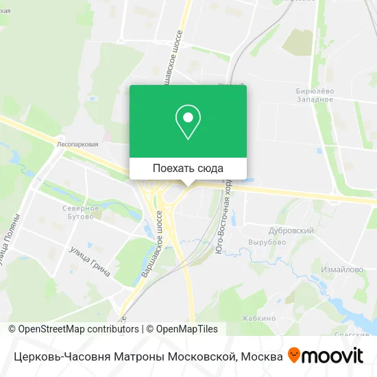 Карта Церковь-Часовня Матроны Московской