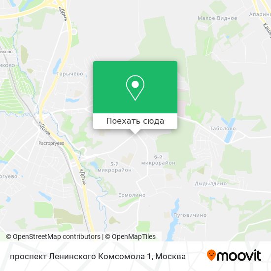 Карта проспект Ленинского Комсомола 1