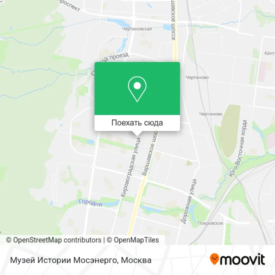 Карта Музей Истории Мосэнерго