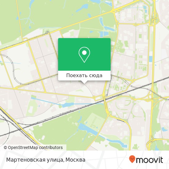 Карта Мартеновская улица