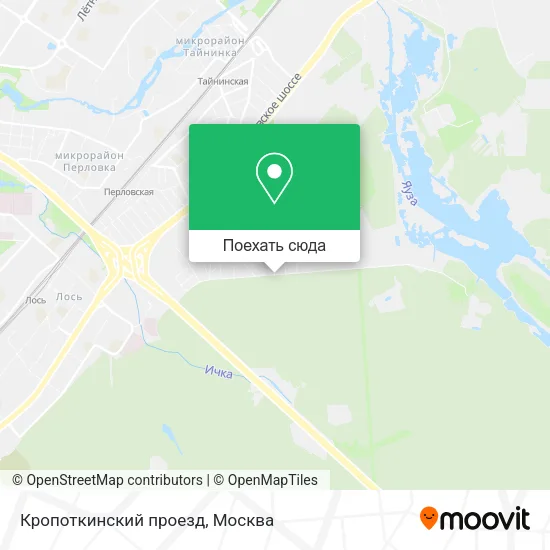 Карта Кропоткинский проезд