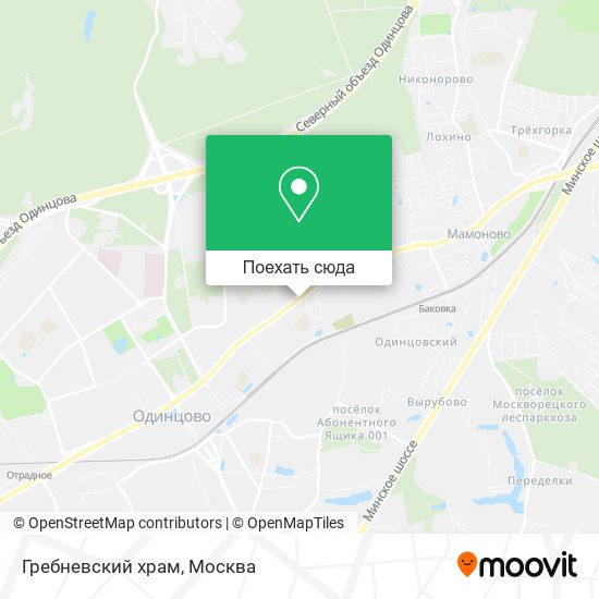 Карта Гребневский храм