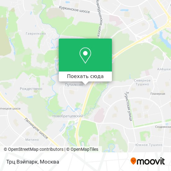 Карта Трц Вэйпарк