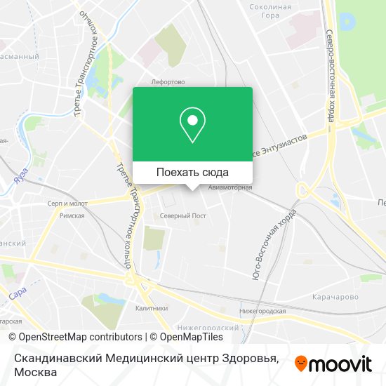Карта Скандинавский Медицинский центр Здоровья