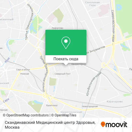 Карта Скандинавский Медицинский центр Здоровья