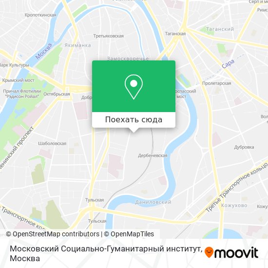 Карта Московский Социально-Гуманитарный институт