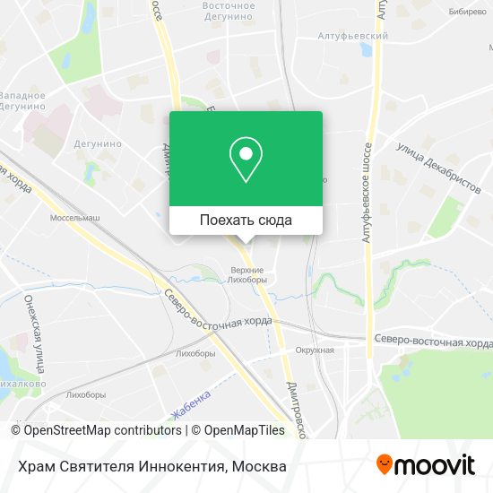 Карта Храм Святителя Иннокентия