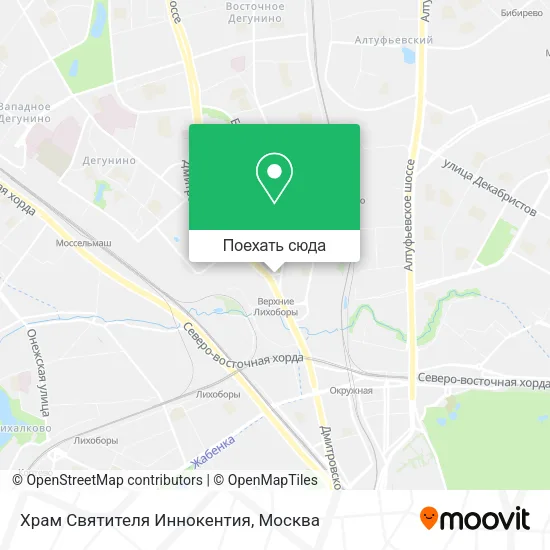 Карта Храм Святителя Иннокентия