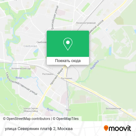 Карта улица Северянин платф 2