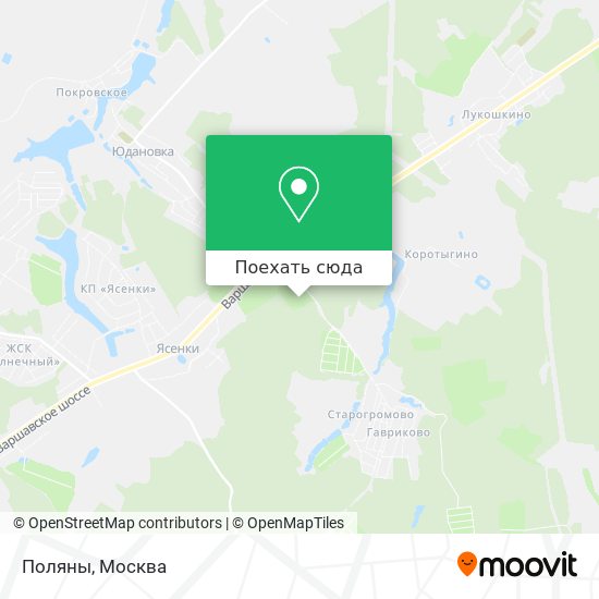 Карта Поляны