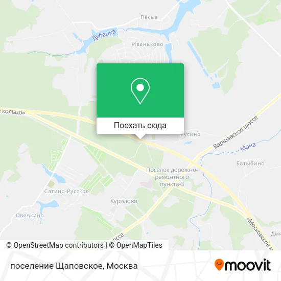 Карта поселение Щаповское