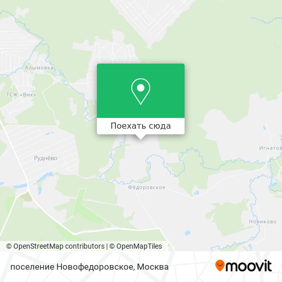Карта поселение Новофедоровское