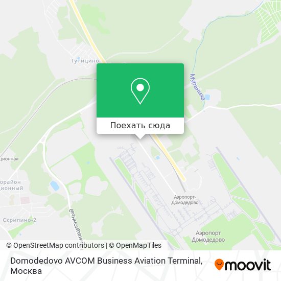 Карта Domodedovo AVCOM Business Aviation Terminal