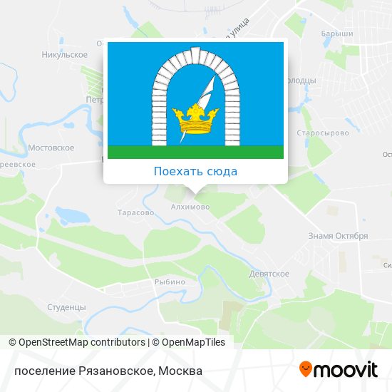 Карта поселение Рязановское