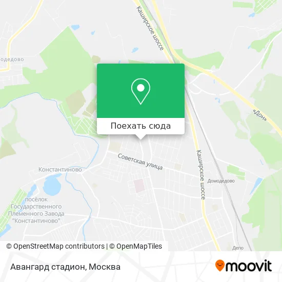 Карта Авангард  стадион