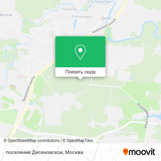 Карта поселение Десеновское