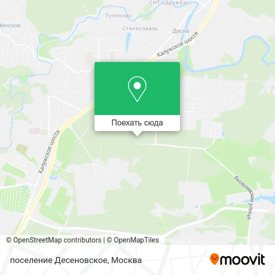 Карта поселение Десеновское