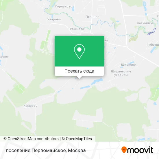 Карта поселение Первомайское