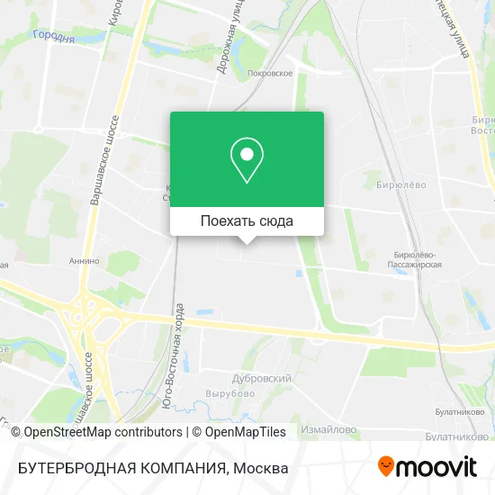 Карта БУТЕРБРОДНАЯ КОМПАНИЯ