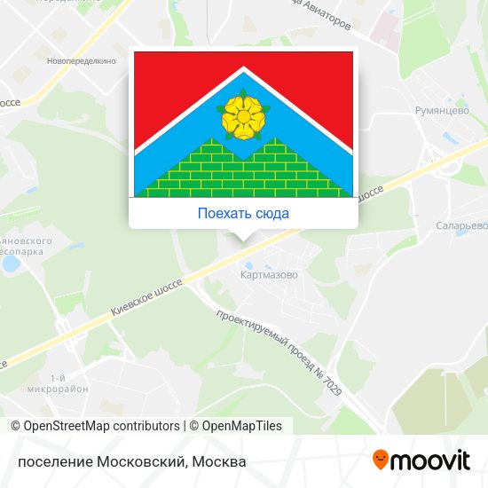Карта поселение Московский