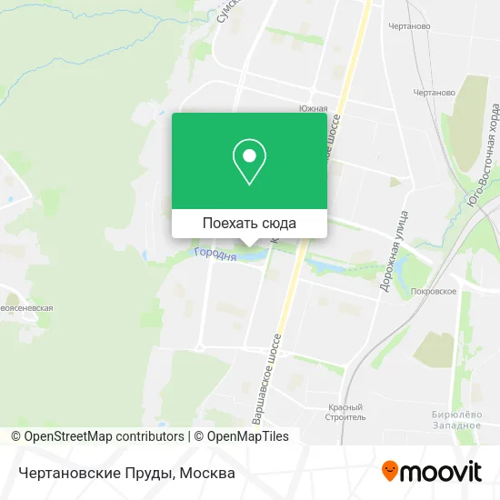 Карта Чертановские Пруды