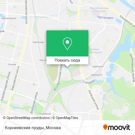 Карта Корнеевские пруды
