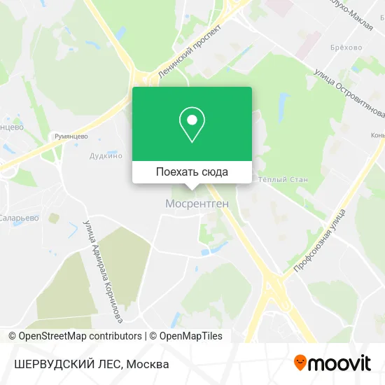 Карта ШЕРВУДСКИЙ ЛЕС