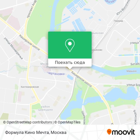 Карта Формула Кино Мечта