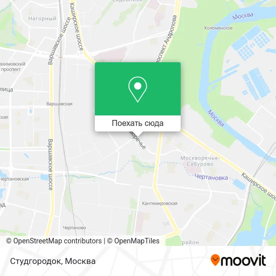 Карта Студгородок