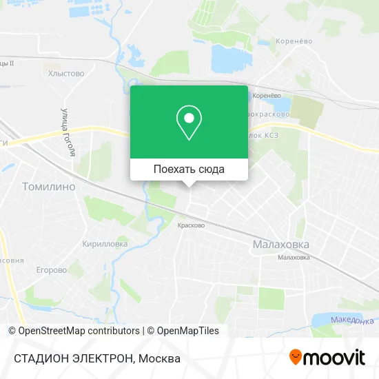 Карта СТАДИОН ЭЛЕКТРОН