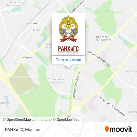 Карта РАНХиГС