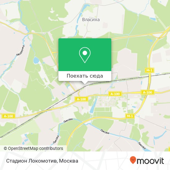 Карта Стадион Локомотив