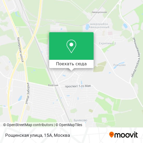 Карта Рощинская улица, 15А
